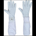 BeeProof Ventilated Beekeeping Gloves – Goatskin Leather, Long Canvas Sleeve, Sting-Resistant & Flexible (BP-122)