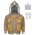 Bee Proof BP-301 Beekeeping Jacket with Veil 3 Layer Ultra Ventilated with Total Protection & Safety