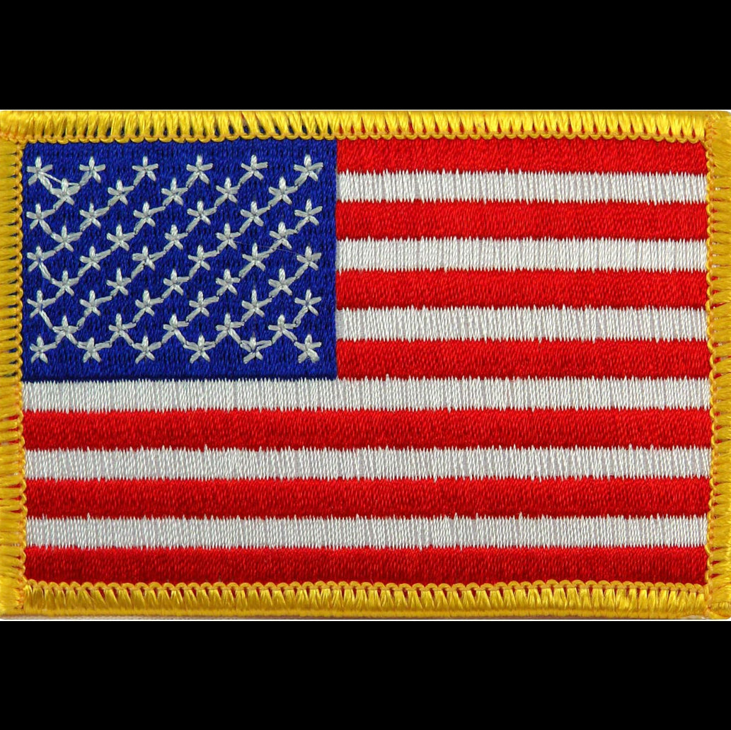 American Flag Velcro Patch – Premium Embroidered 3.5" x 2.5" (BeeProof Gear)